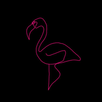 Flamingo Print - Kids Tank Design