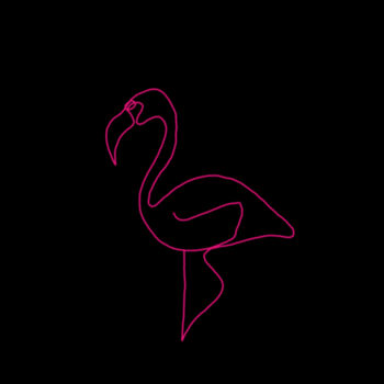 Flamingo Print - Womens Hoodie  Design