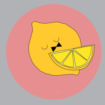 Lemon Print - Kids Crew Neck Design