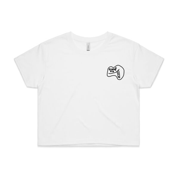 Monster Print - Womens Crop Tee Thumbnail