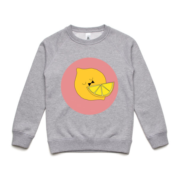 Lemon Print - Kids Crew Neck Thumbnail