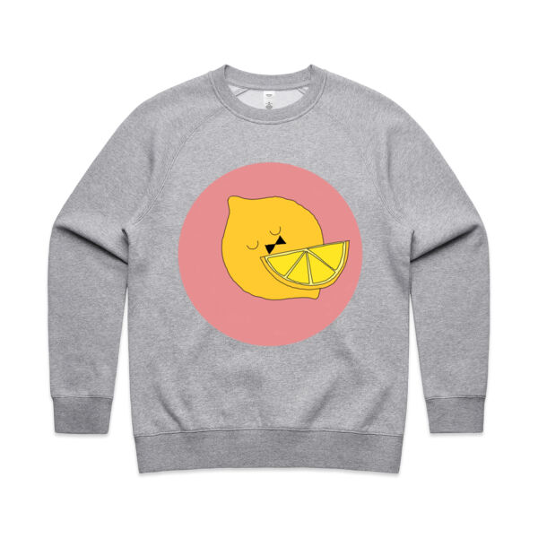 Lemon Print - Womens Crew Neck  Thumbnail