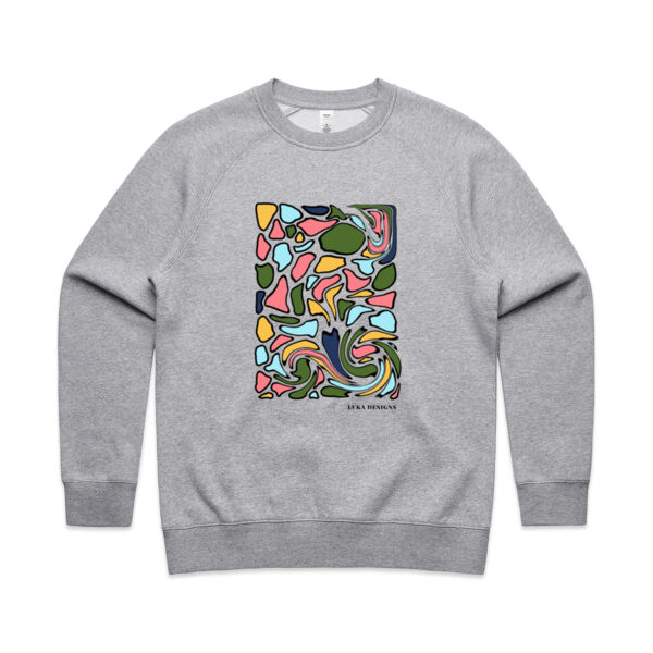 Fragments Print - Womens Crew Neck Thumbnail