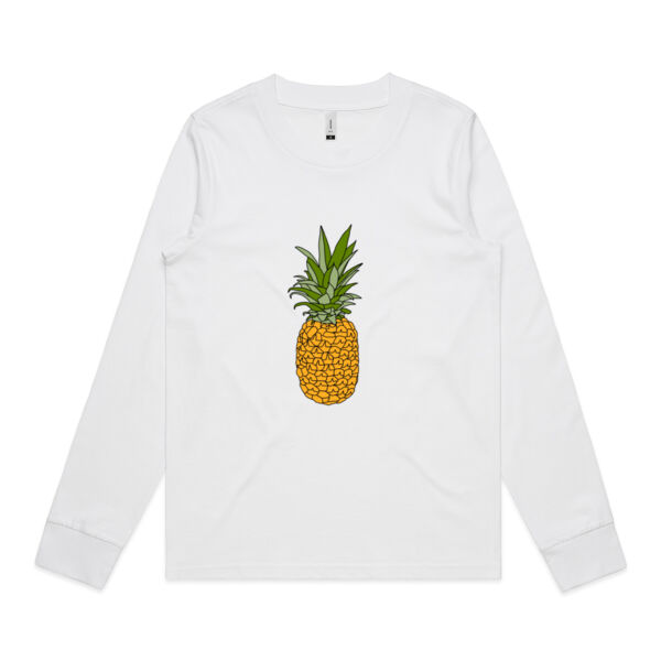 Piña Print - Womens longsleeve Tee Thumbnail