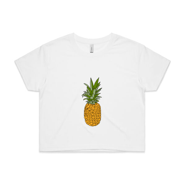 Piña Print - Womens Crop Tee Thumbnail
