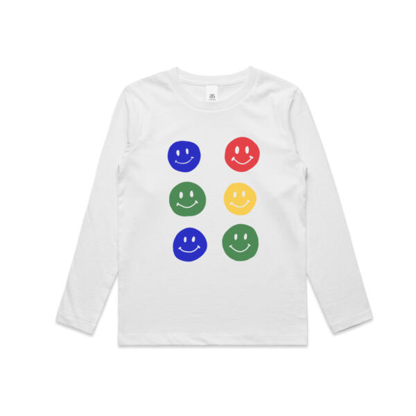 Smilie Print - Kids Longsleeve Thumbnail