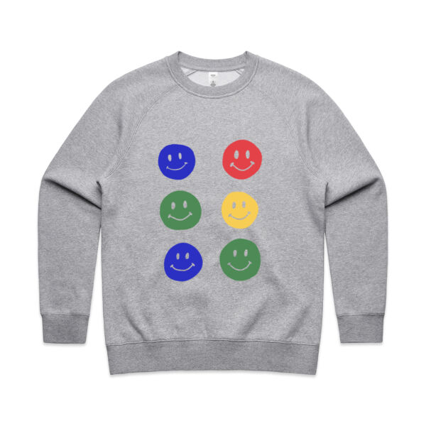 Smilie Print - Womens Crew Neck Thumbnail