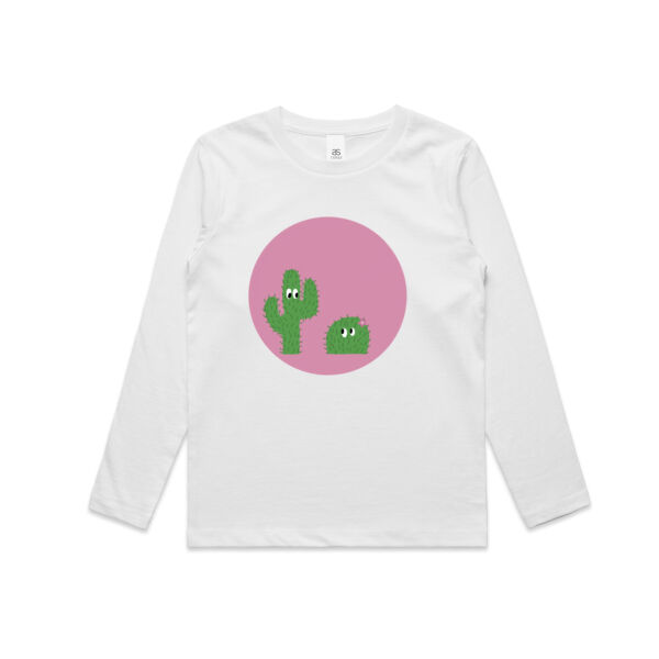 Cacti Print - Kids Longsleeve tee Thumbnail