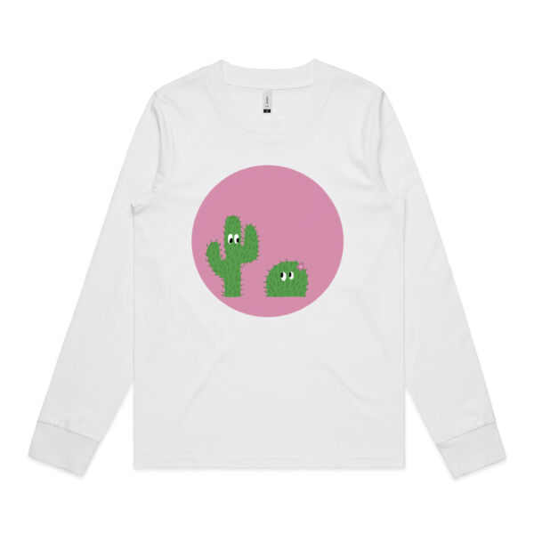 Cacti Print - Womens Longsleeve Tee Thumbnail