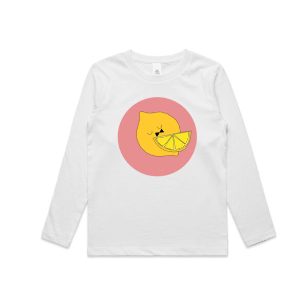 Lemon Print - Kids Longsleeve Tee Thumbnail