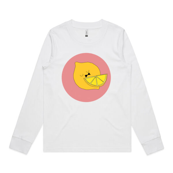 Lemon Print - Womens Longsleeve Tee Thumbnail